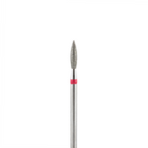 Fresa/Broca de diamante, forma de llama roja 2.3 L 10mm